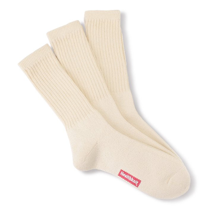 Healthknit クルーソックス 3Pセット【ゆうパケット配送】
