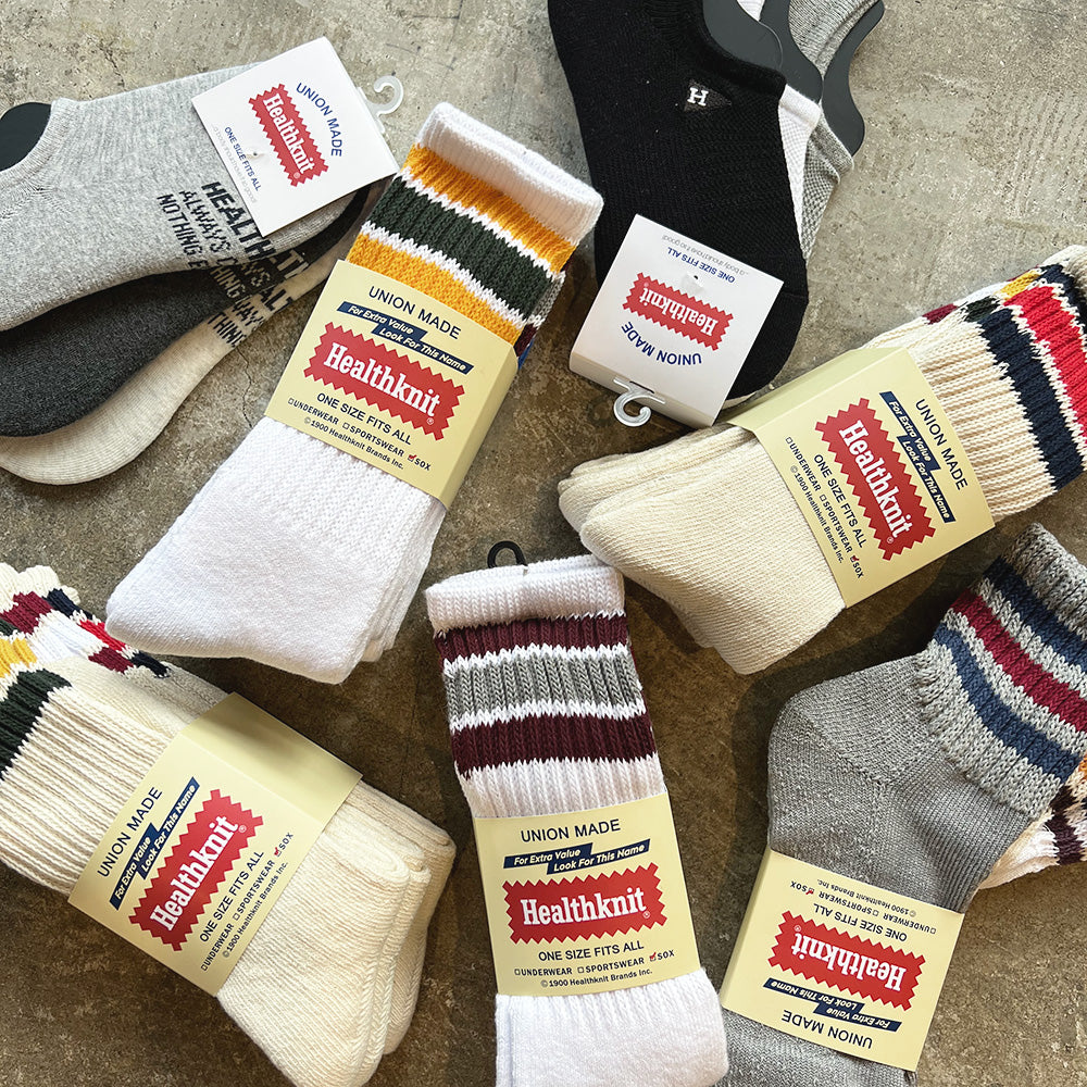 Healthknit クルーソックス ３Pセット【ゆうパケット配送】