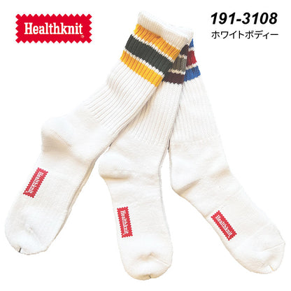 Healthknit クルーソックス ３Pセット【ゆうパケット配送】