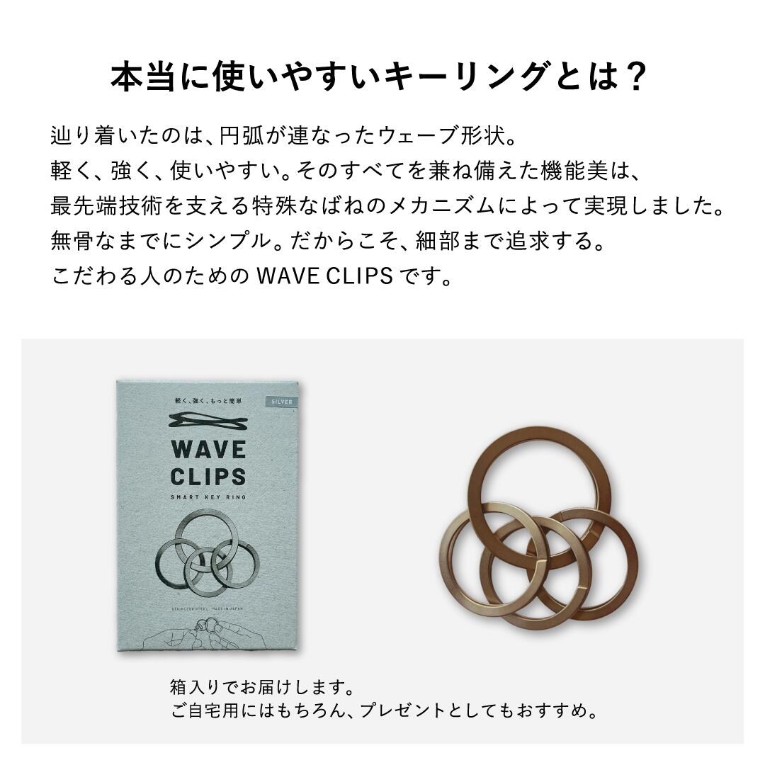 WAVECLIPS　キーリング【ゆうパケット配送】